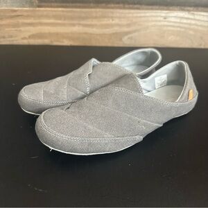 MERRELL Gray Inde Canvas Slip On Shoes Women's‎ Size 7 Flat Casual Loafers
